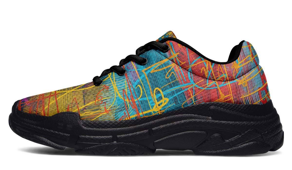 Chunkysneakers-105AbstractColorsandLines04501-BW-YWV-STR1.jpg